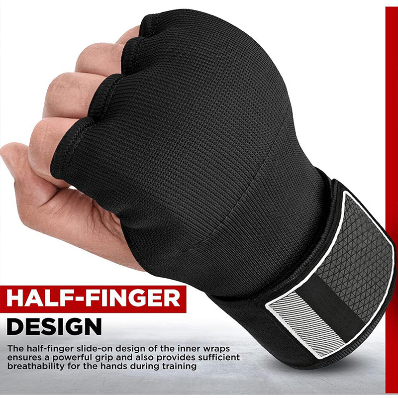 1 Pair Boxing Hand Wraps Inner Gloves for Boxing Kickboxing Muay Thai Quick Wrap Gel Elastic Knuckle Wrist Wrap Handwraps