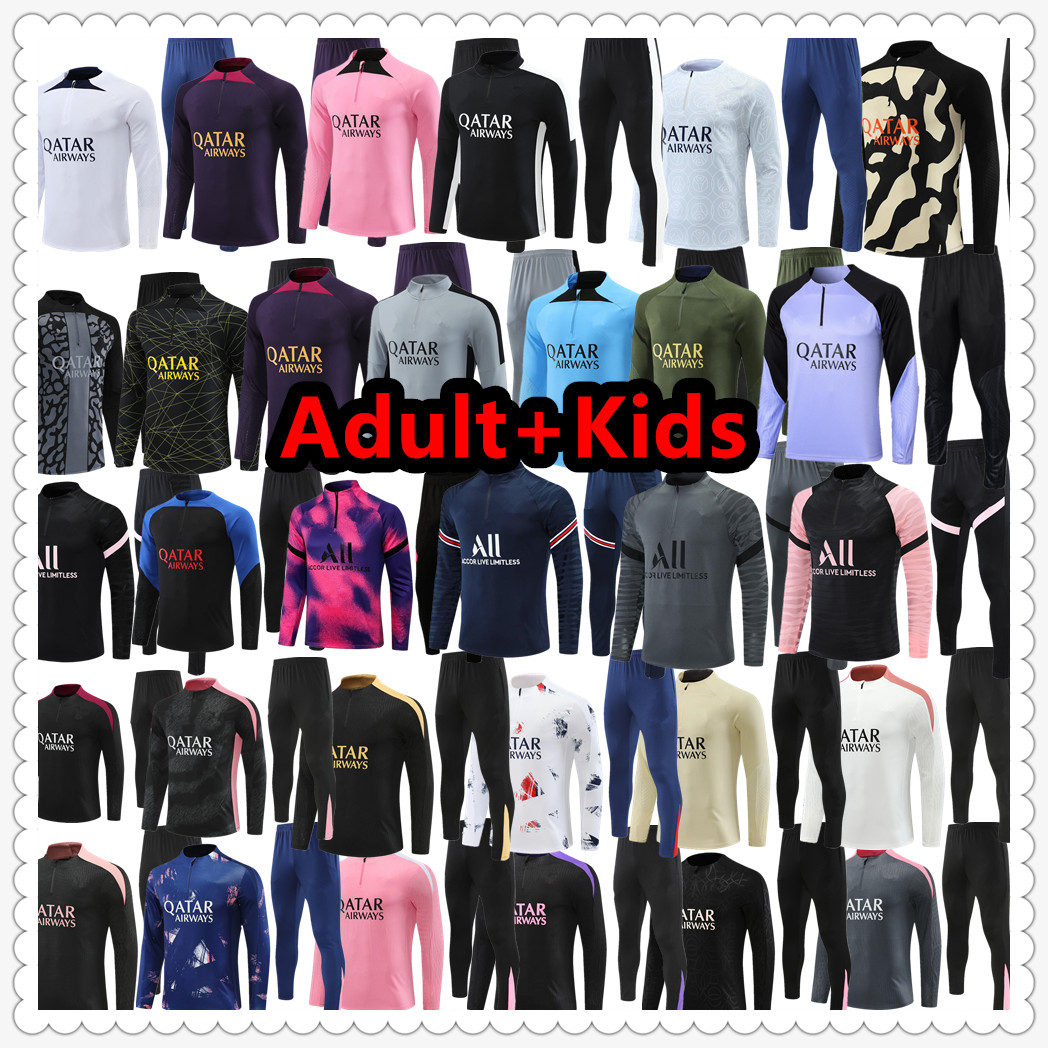 21 22 23 24 25 psgES tracksuit soccer jersey shirt football jerseys training suit jacket 2023 2024 2025 chandal futbol survetement foot maillot de men and kids