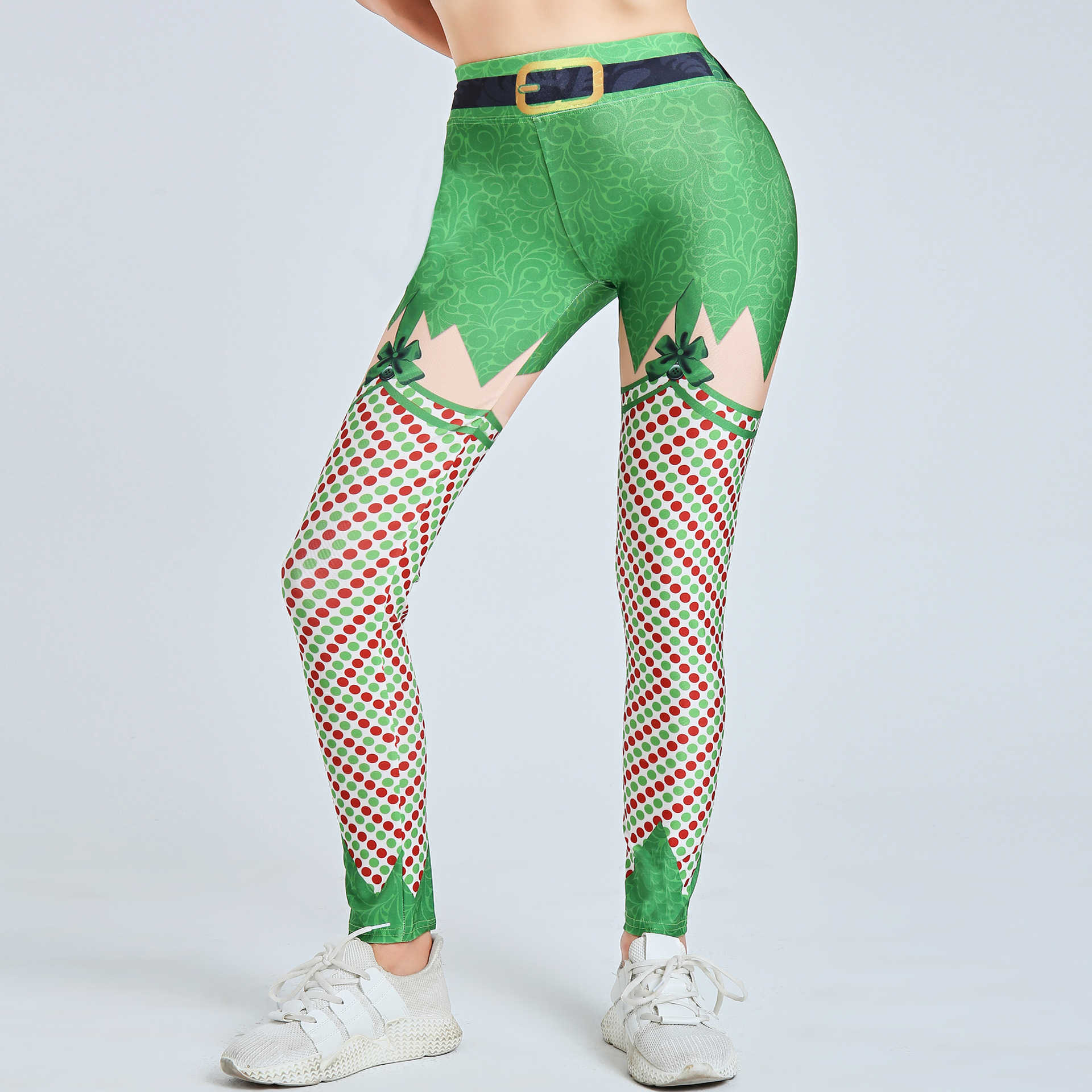 Women's Christmas printed clothing fitness pants Yoga Pants Leggings 241115