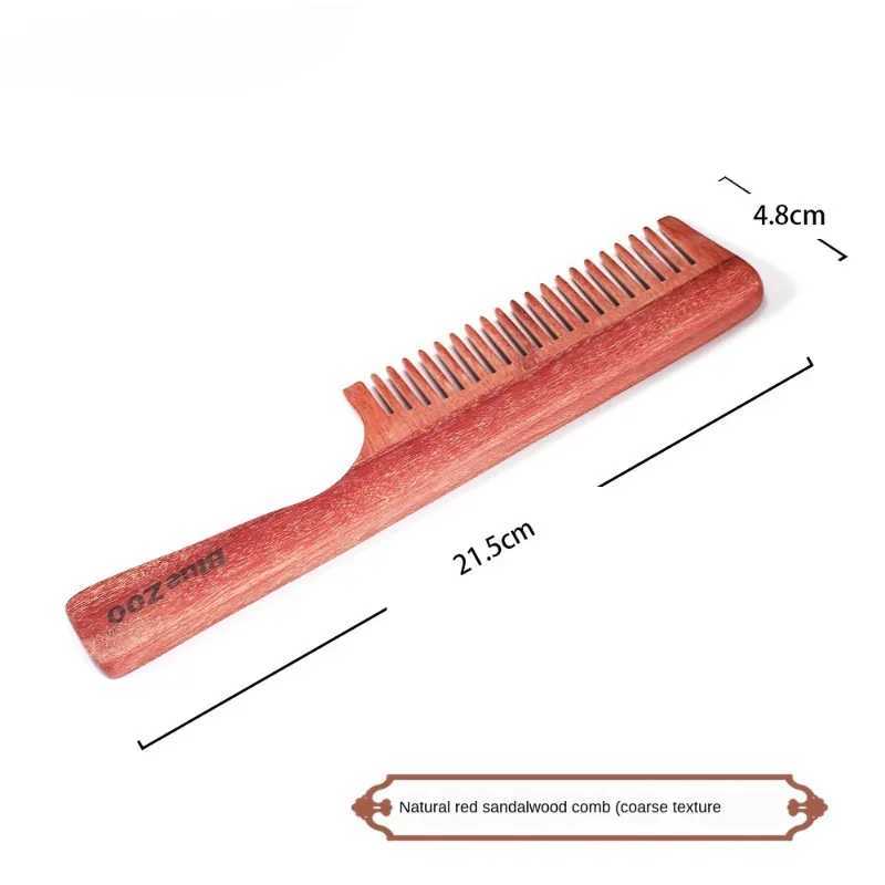 Hair care hair care fine tooth grip long comb red sandalwood comb home 4 W241112