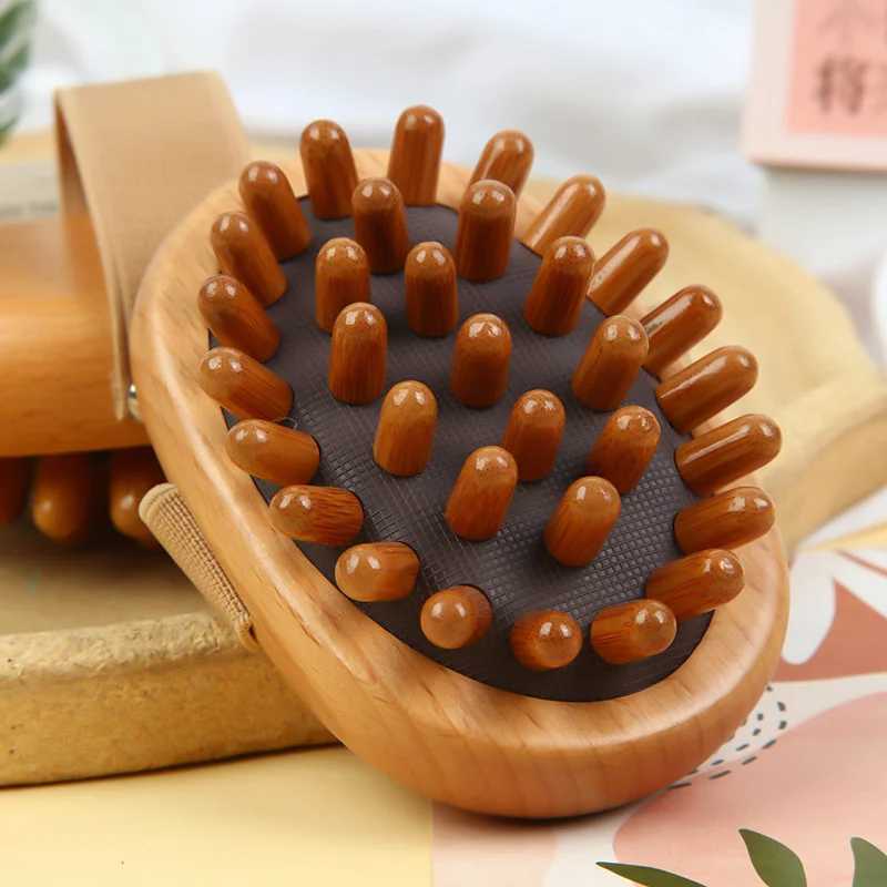 Professional PC Health Cushion Hair Removal Massage Brush Wooden Comb Hair Comb Scalp Massage Comb Hair Care Bamboo Comb W241112