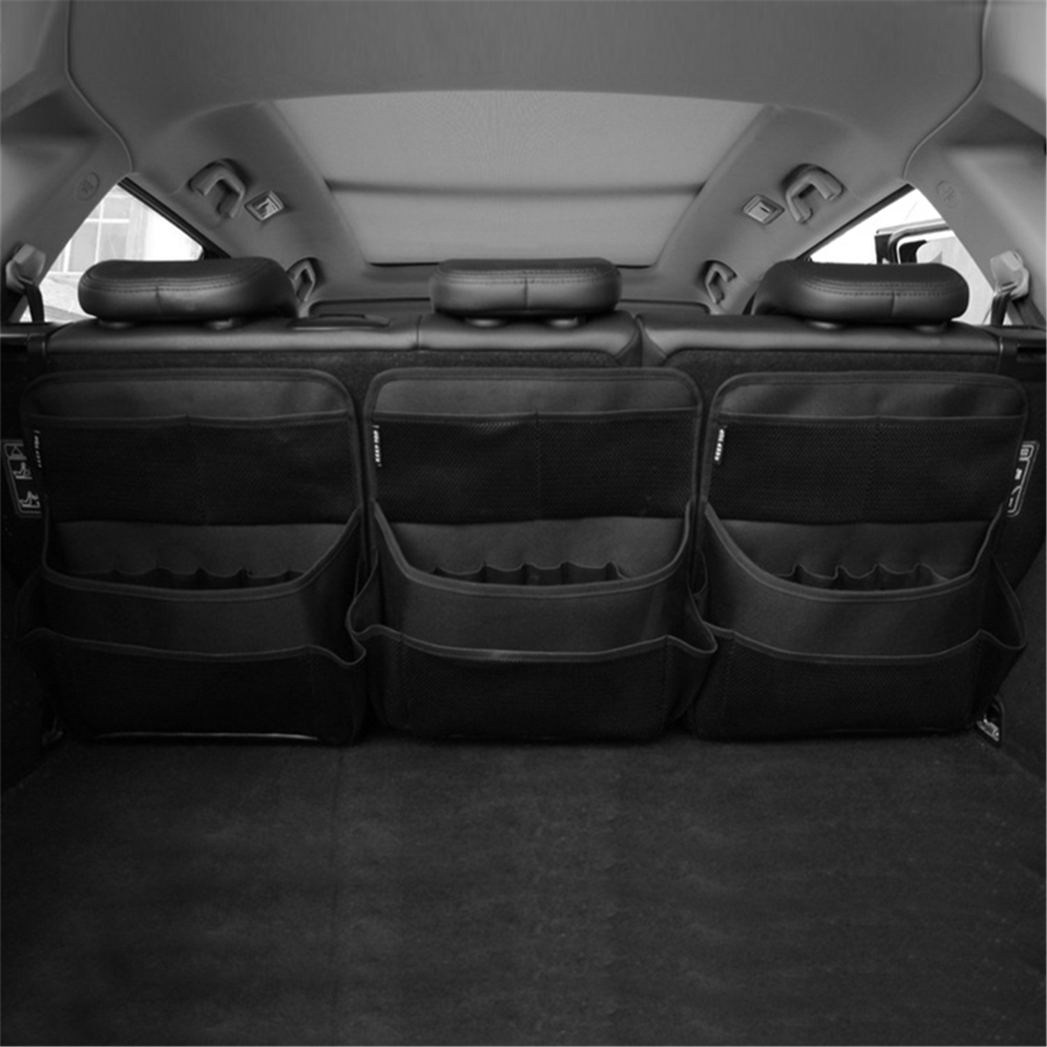 Car Seat Back Organizer Auto Back Seat Storage Bag with Multi-Pocket Oxford Tray Holder Stowing Tidying Interior Accessories 1b7b4