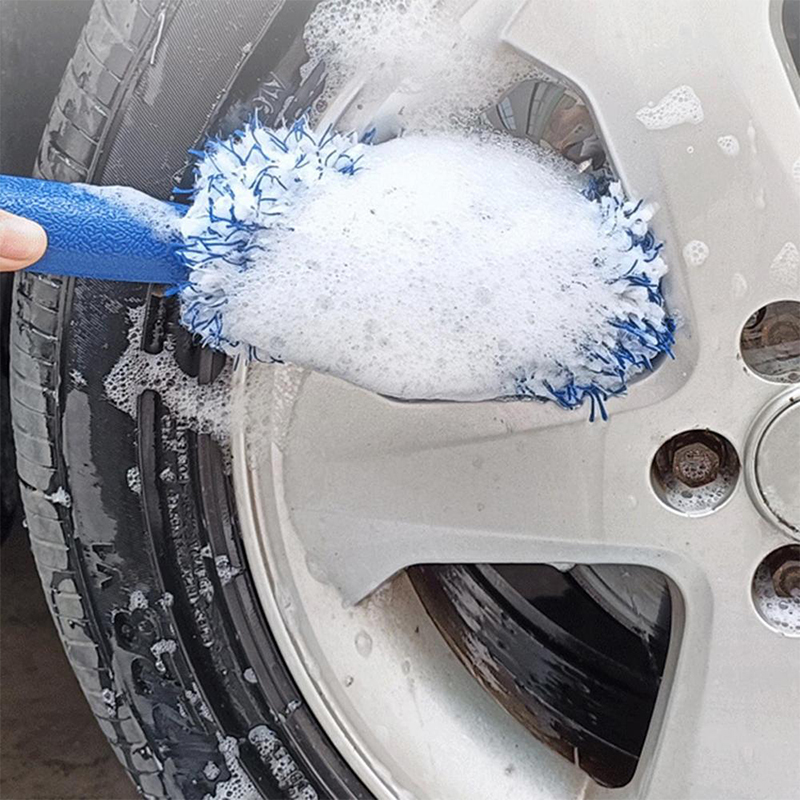 Car Wash Accessories Non-Slip Handle Car Wash Super Brush Plush Premium Wheels Brush Easy To Cleaning Rims Spokes Wheel Barrel 77571 5 25be5
