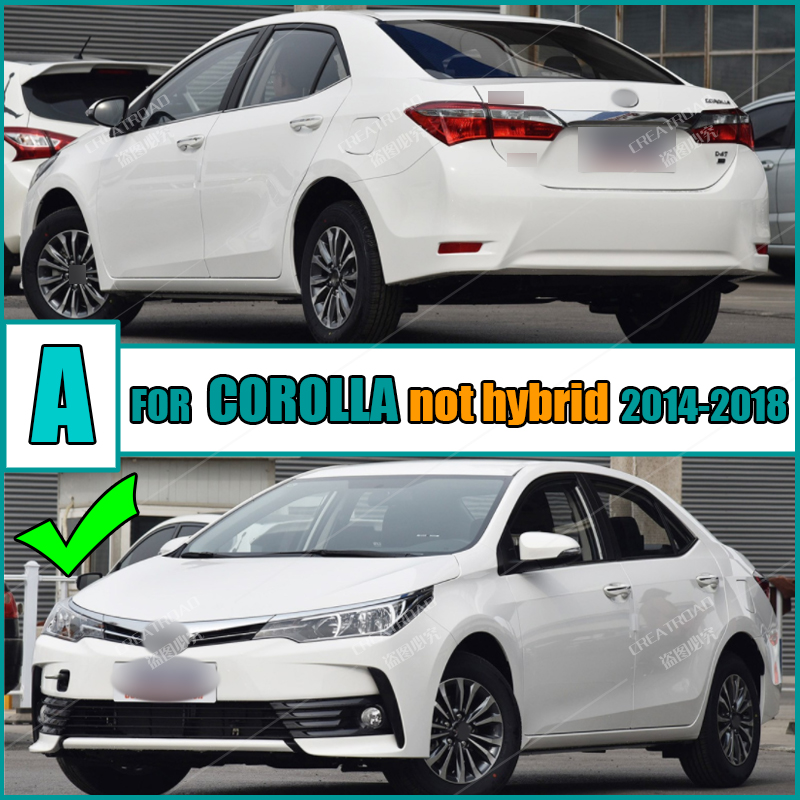 Car Floor Mats For Toyota Corolla E170 2014-2018 not hybrid 2015 2016 Custom Auto Foot Pads Automobile Carpet Cover accessories