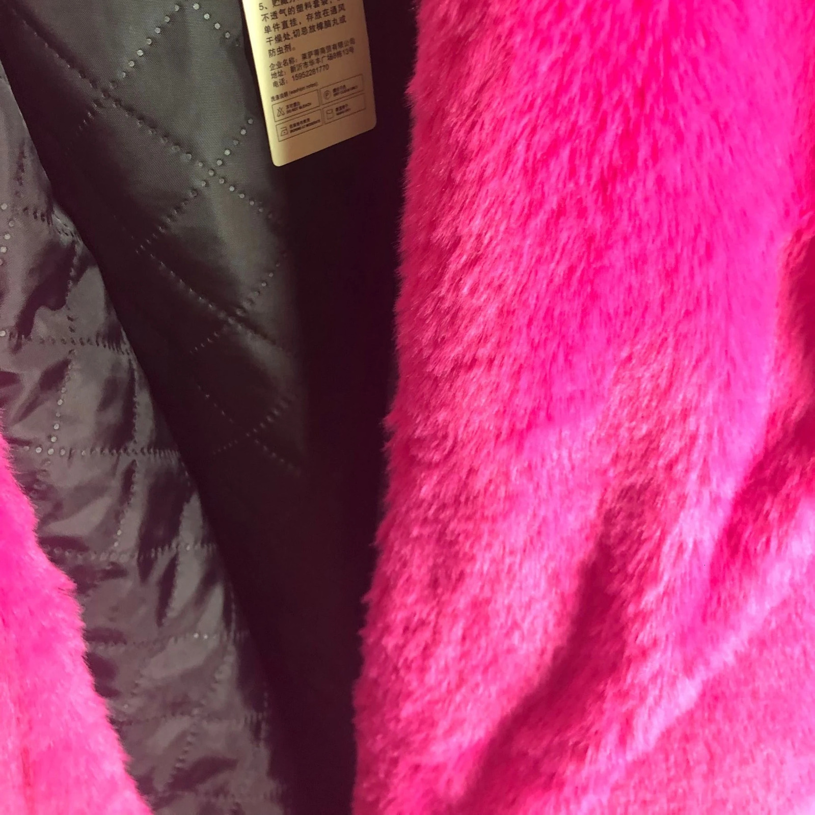 Flip collar faux fur coat for women in winter long orange plush coat fluffy jacket Teddy pink faux mink fur jacket 241112