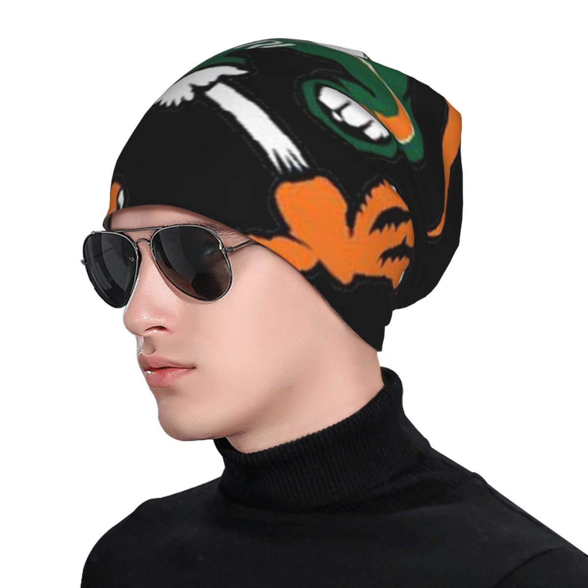 Miami Hurricanes Sticker Knit Trucker Hat Golf Sunscreen Sun Hats For Women Men's