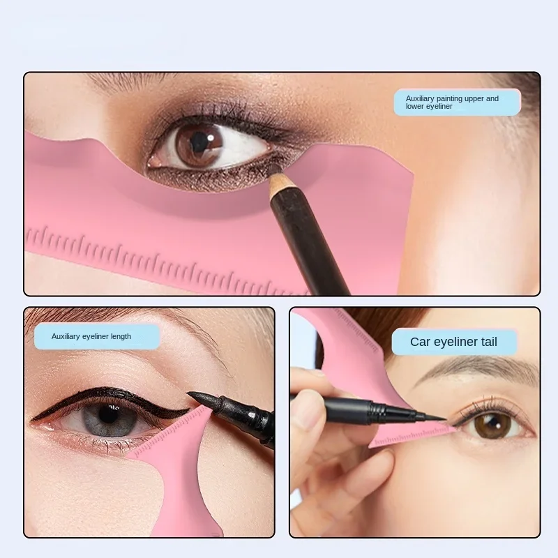 1PC Resusable 2025 Silicone Eyeliner Ruler Multi-Functional new Eye Makeup Auxiliary Eyeliner Tools