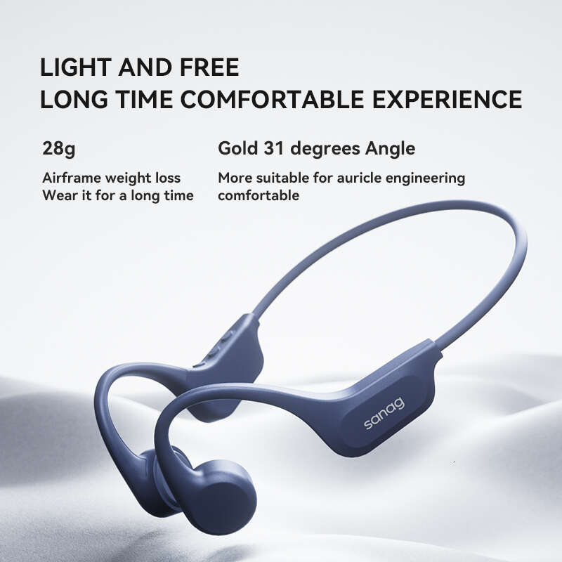 # Sanag B60 True Bone Conduction Wireless Earphone Swimming Riding Headphones 64GB Memory Offe Local MP3 Playback Earbuds