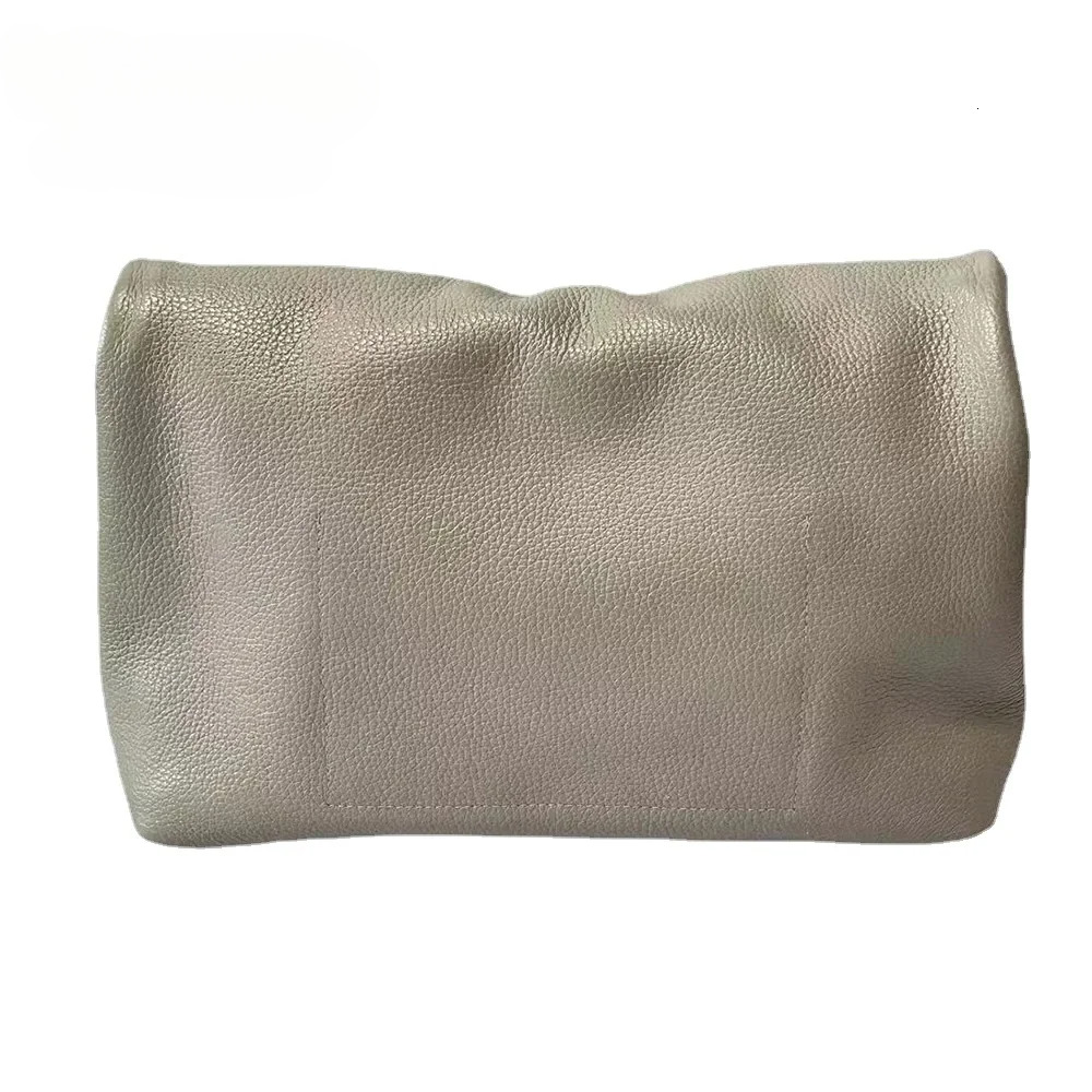 Cowhide Woman Clutch Bag Thick Natural Leather Simple Style Purses Calfskin Folding Daily Pouch Genuine Leather