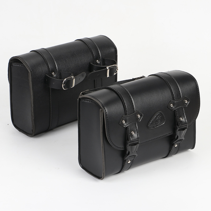 Motorcycle For Harley Retro Motor Vehicle Universal Side Lage Multifunctional Rear Seat Waterproof Hanging Bag Storage