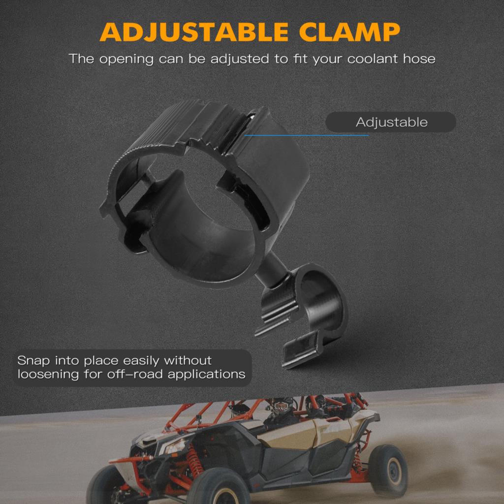 Coolant Hose Clamp Kit Can-Am Maverick For X3 4PCS 4X4 Max R RR 900 HO 2018 2017-2023 2022 2021 UTV Accessories Nylon
