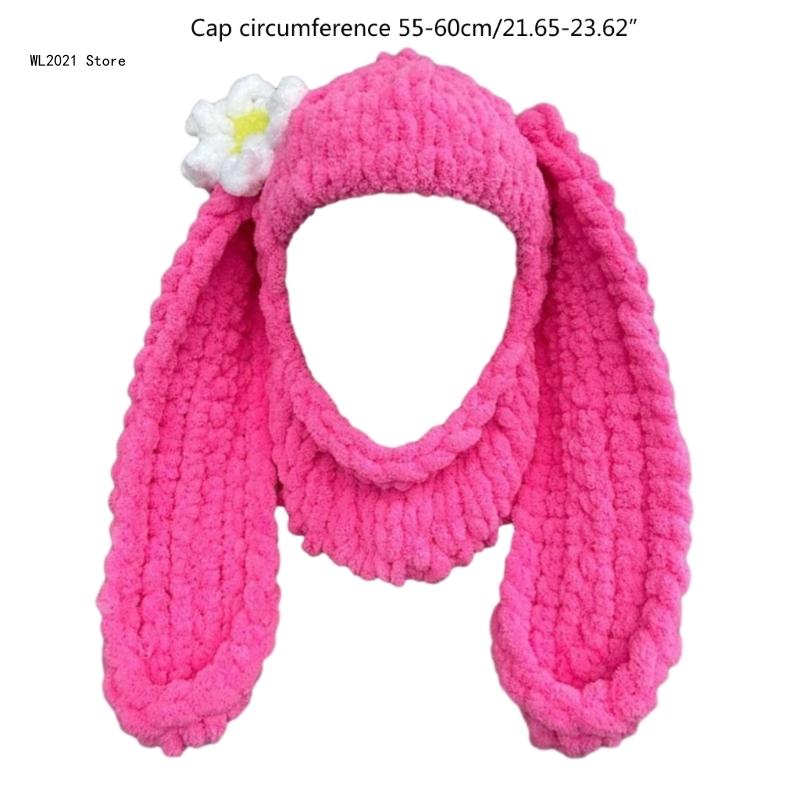 Winter for Girl Handwoven Balaclava Novelty Party Adult Knit Full Face Mask Hat Sport Accessories