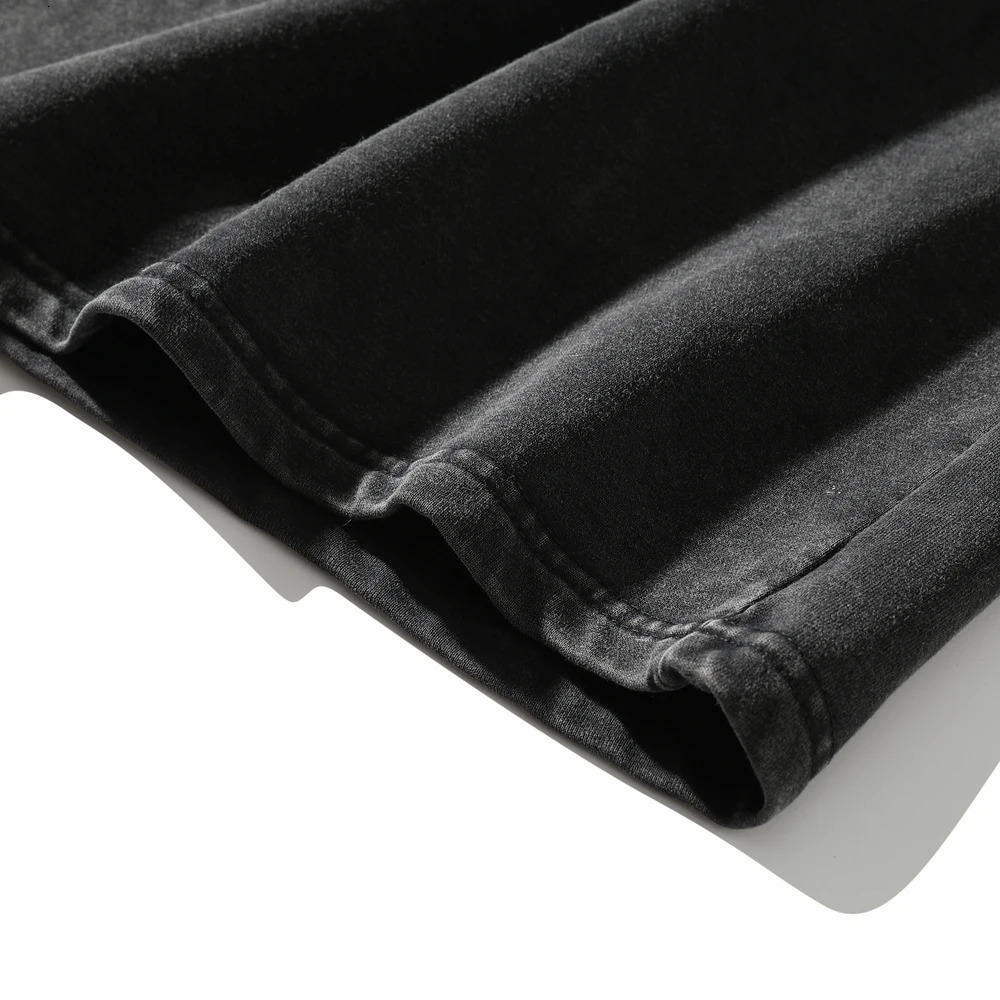 Ghost Print Retro Wash Unisex Long Sleeve Oversized Grunge Y2k T-shirt Mens Gothic T-shirt Hip Hop Street Clothing Harajuku Cotton Top 241112