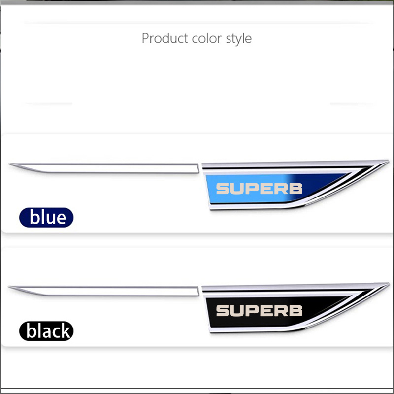 3D Metal Flag Emblem Badge Decals Sticker Car Door for Skoda S Octavia FABIA KAMIQ KAROQ KODIAQ RAPID SCALA SUPERB VRS