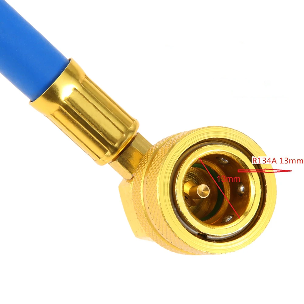 1-5PCS R134A Refrigerant Charging Hose with Pressure Gauge Air Conditioner Gas Charging Hose AC Recharge Hose for Car Automobile