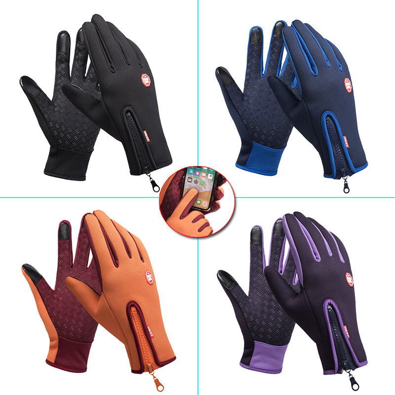 Motorcycle Touchscreen Riding Gloves Non-Slip Men Women Winter Outdoor Sports Full Finger Warm Thermal Gloves for Cycling Skiing 05da5