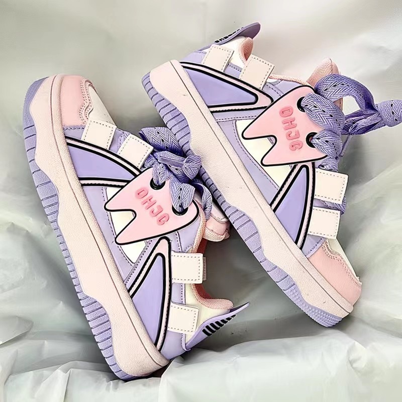 Women's Sneakers 2023 Korean Platform Sports Shoes Vulcanize Running Kawaii Lolita Sneakers Pink Kawaii Women Shoes Girls
