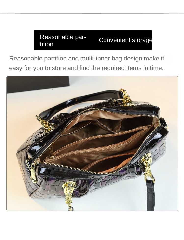 Genuine Leather Women Handbags 2024 New Fashion Female Portable Tote Bag Large-Capacity Cowhide Middle-Aged Mother Shoulder Bags BagVoyage