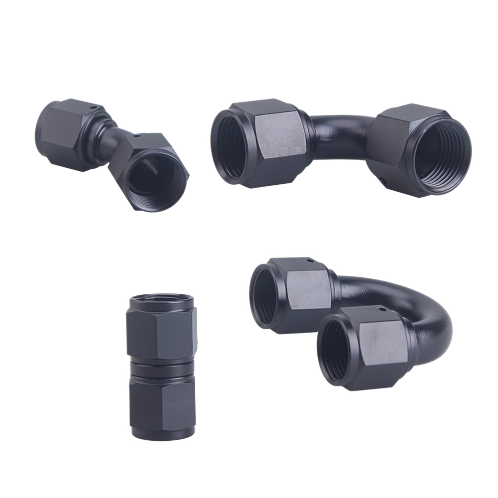 Universal 0 45 90 180 Degree to AN6 AN8 AN10 Female Hydraulic hose Elbow Oil Cooler Fitting Hose Fittings