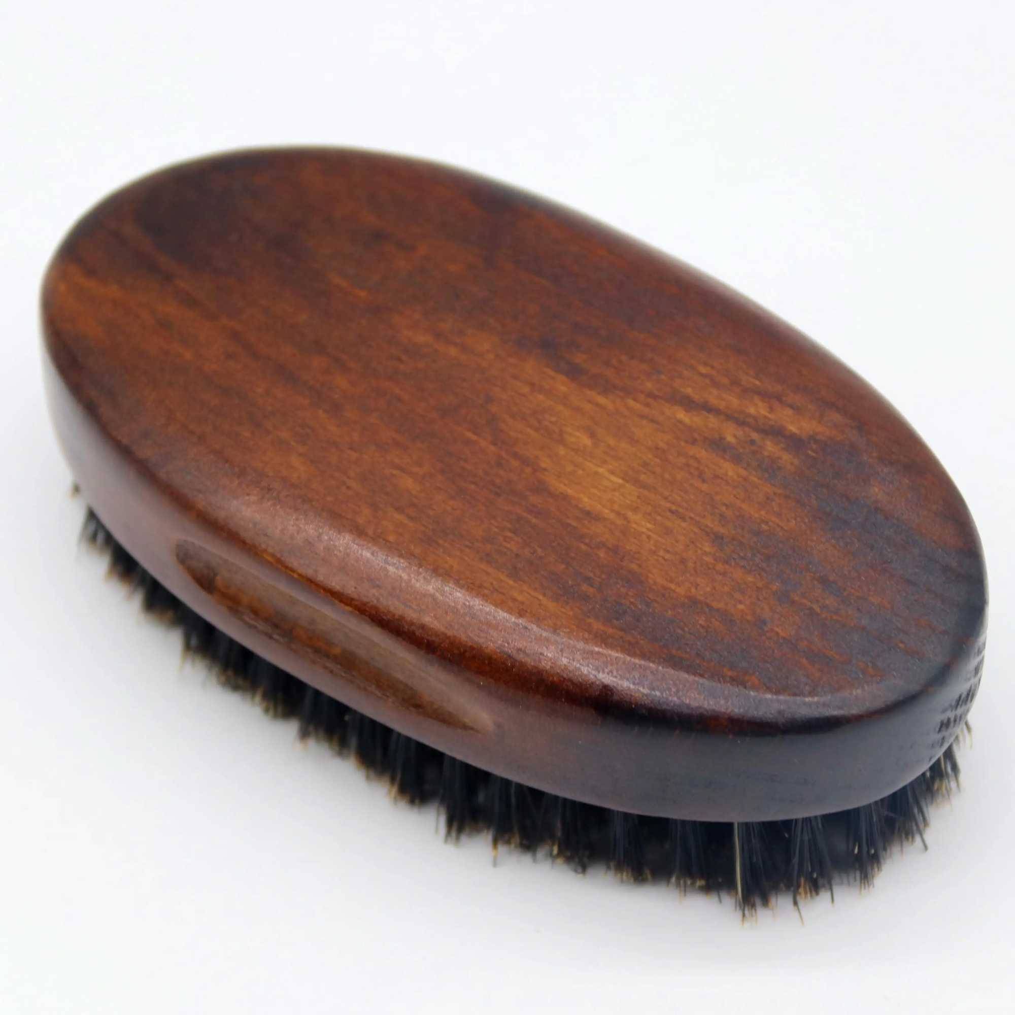 2022 New Natural High Quality Mens Beard Brush Vintage Wooden Beard Comb Used for Mustard Shaving Facial Massage Facial Hair Cleaning W241112