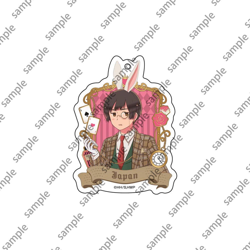 Japanese Anime Axis Powers Keychain Cosplay Figure Hetalia APH Acrylic Keyring Pandent Double Side Key Holder for Packbag Decor 4a716