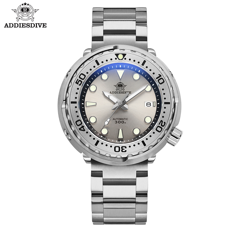 ADDIESDIVE Tuna Men Watch Luminous 30Bar Waterproof Calendar Display Sapphire Glass NH35 Automatic Mechanical Diver's Watch