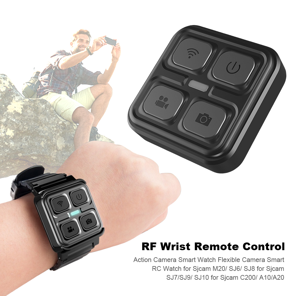 Sports Camera Remote Controller Adjustable Camera Remote Control Watch Flexible Wristwatch Remote Control for Sjcam C200 A10 A20 7dc74