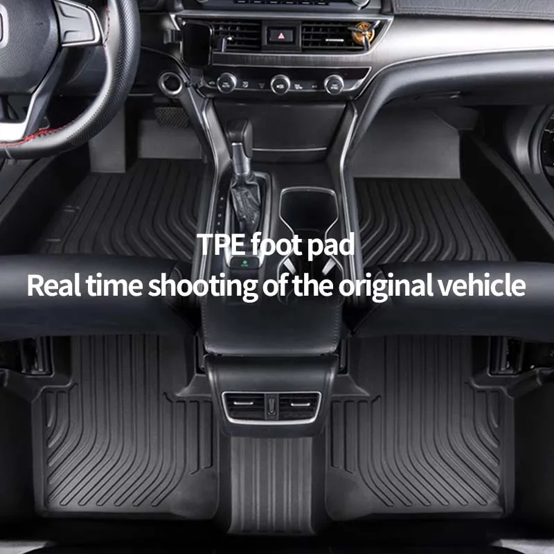 TPE For Mitsubishi Outlander PHEV 2023 2022 Accessories Car Floor Mat Foot Panel Liner Carpet Pad Waterproof Mats Sticker Parts