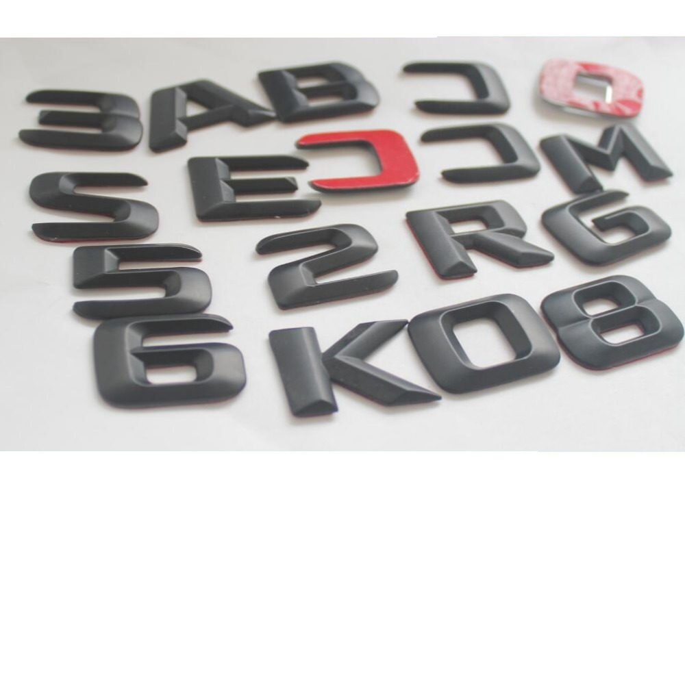 Matt Black Trunk Rear Letters Number Badges Emblems for Mercedes Benz R AMG MATIC CDI 5