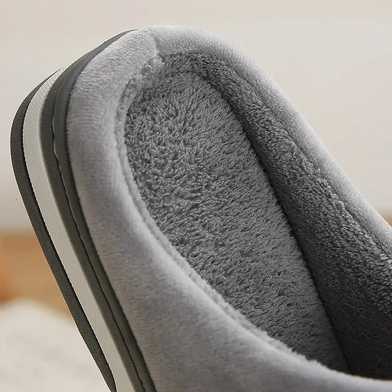 Feslishoet Winter Women Slippers Waterproof Warm TPR Plush Slides Home Thick Sole Non-Slip Solid Sandals Indoor and Outdoor 241112