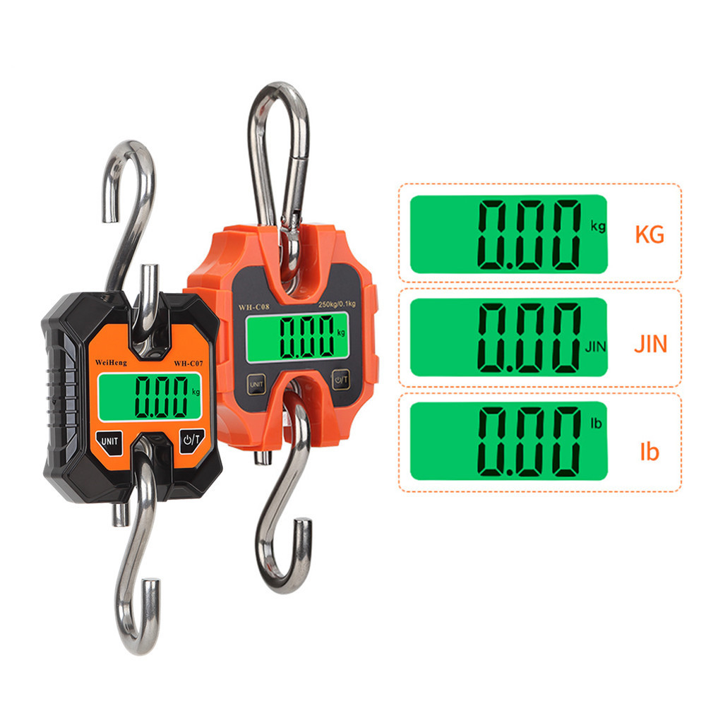 Industrial Detachable Portable Micro Crane Scale 100KG 250KG 50g Hanging Suitcase Digital Weigh Hook Electronic Scale Steel Tool eec0a