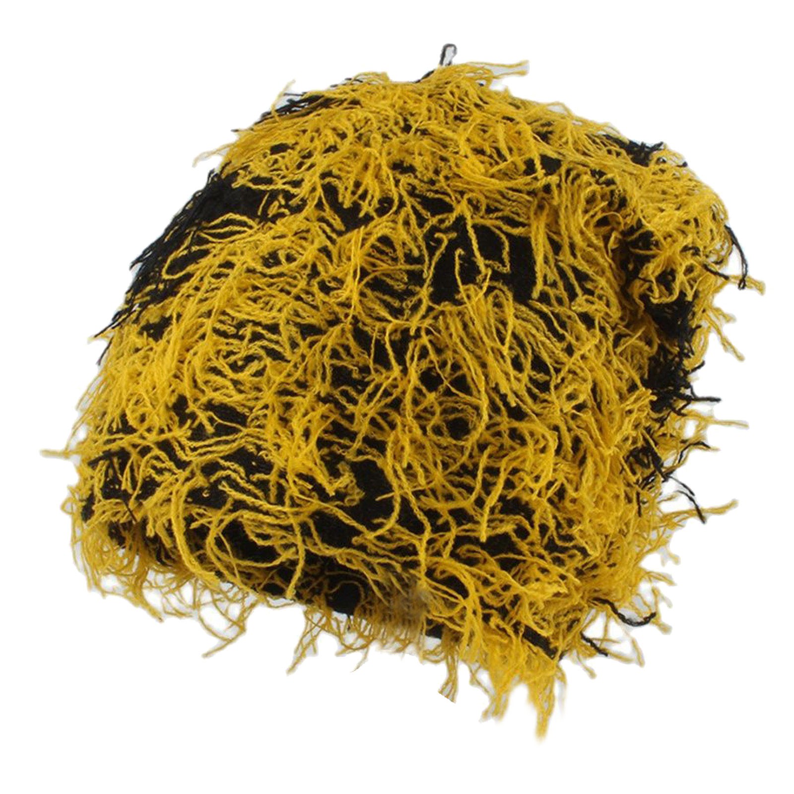 Beanies Hat for Men Outdoor Camouflage Fleece Fuzzy Balaclava Distressed Knitted Full Face Ski Mask