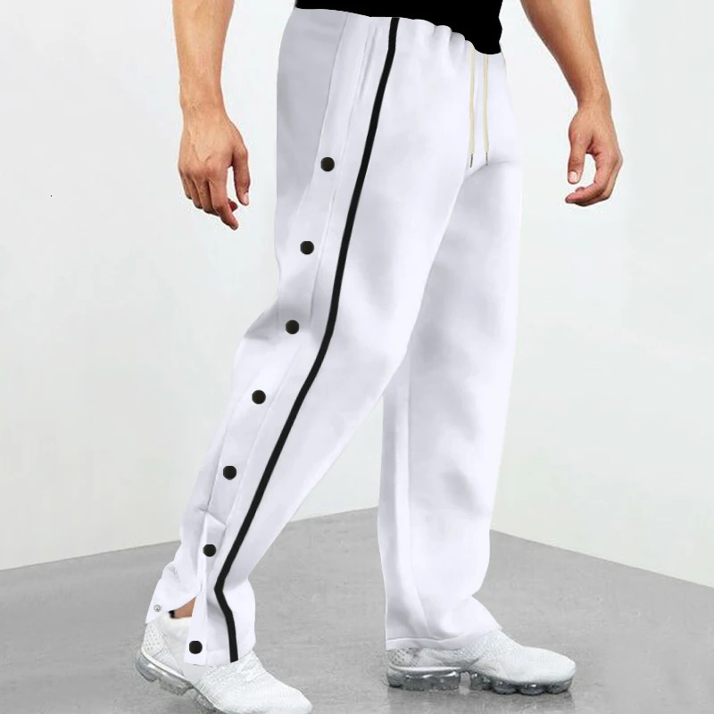 Spring and Autumn Jacquard Long Pants Single breasted Patchwork Loose Large Casual Versatile Sanitary 241111