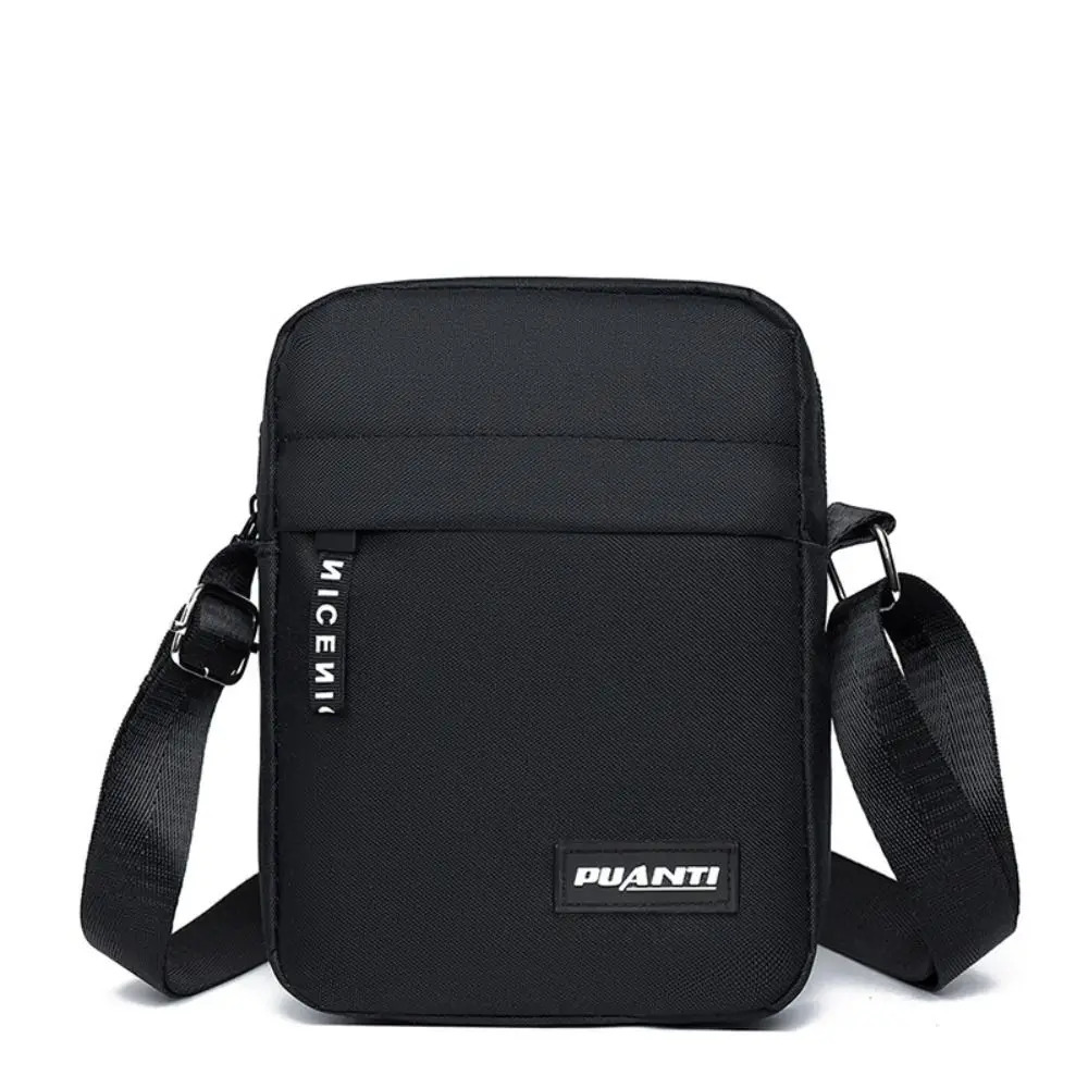 Mini Nylon Shoulder Bag Men Solid Color Crossbody Casual and Fashionable Retro Business Bags for Hand 241111