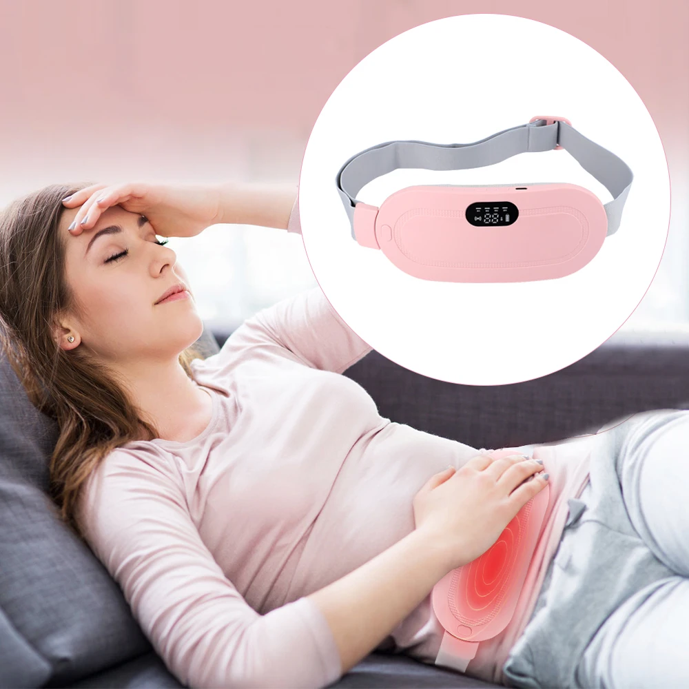 Portable Heating Pad Menstrual Heating Abdominal Massager Belt Period Relief Thermal Massager Belly Stomach Warm Palace Belt
