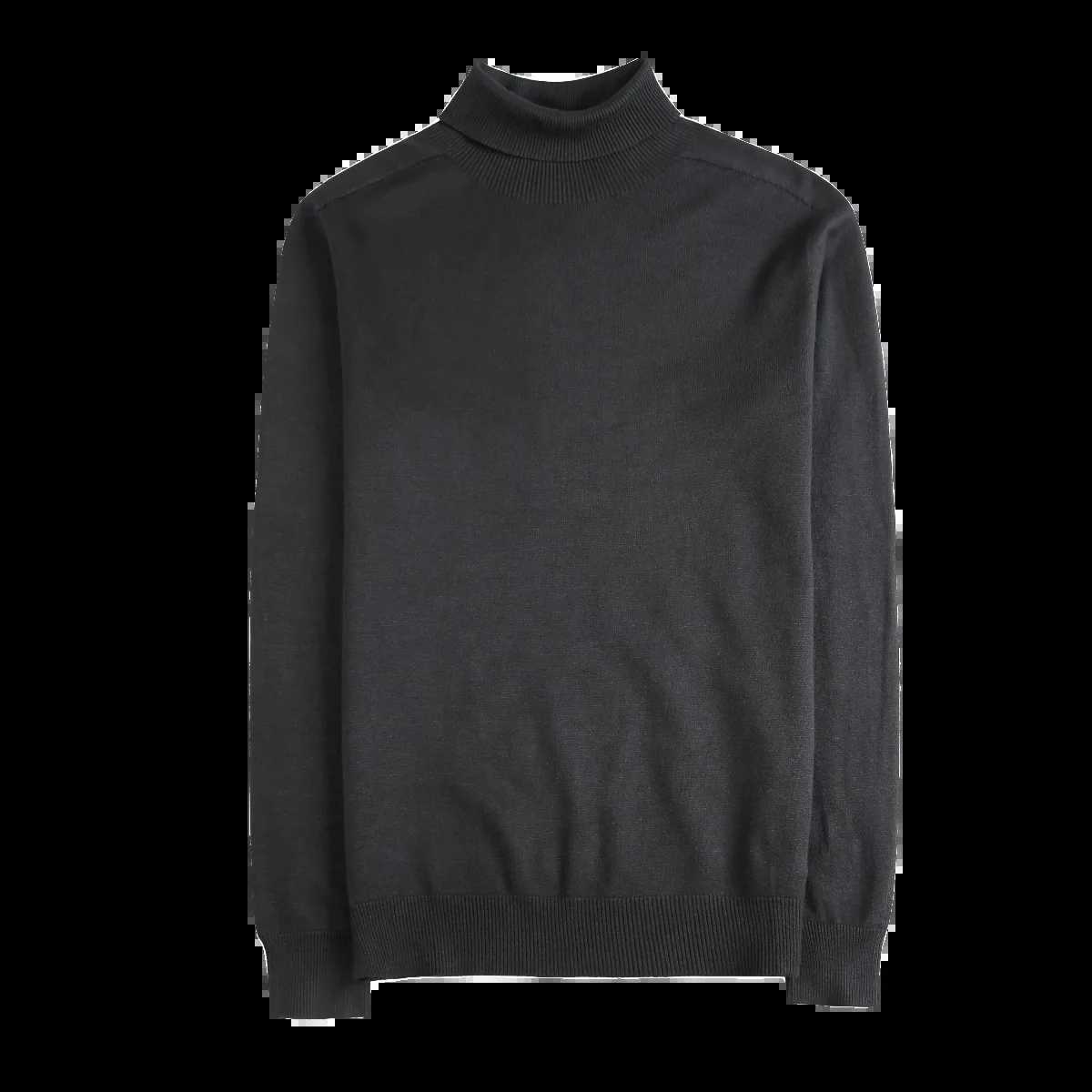 Turtleneck Mens Sweater Autumn/Winter New Collection Solid Color Knitted Mens Casual Sweater Slim Fit No Trace Seamless Knitted Pulling W2411111