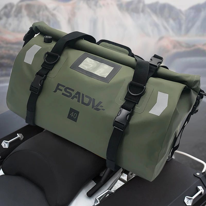 The NEW 40L 66L Travel Tail Bags handbag Long-distance Backpack 6 Level Waterproof Large Capacity Motorcycle Bag