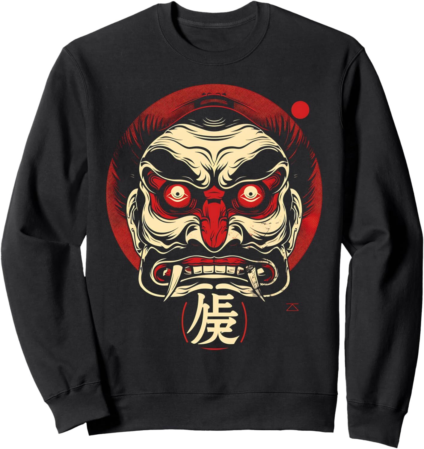 Long Sleeve Shirts for Men sweatshirt Oni Mask Japanese Demon Halloween Costume Japan Graphic Tees Sweatshirt T shirt Tee Streetwear Casual tops cloth