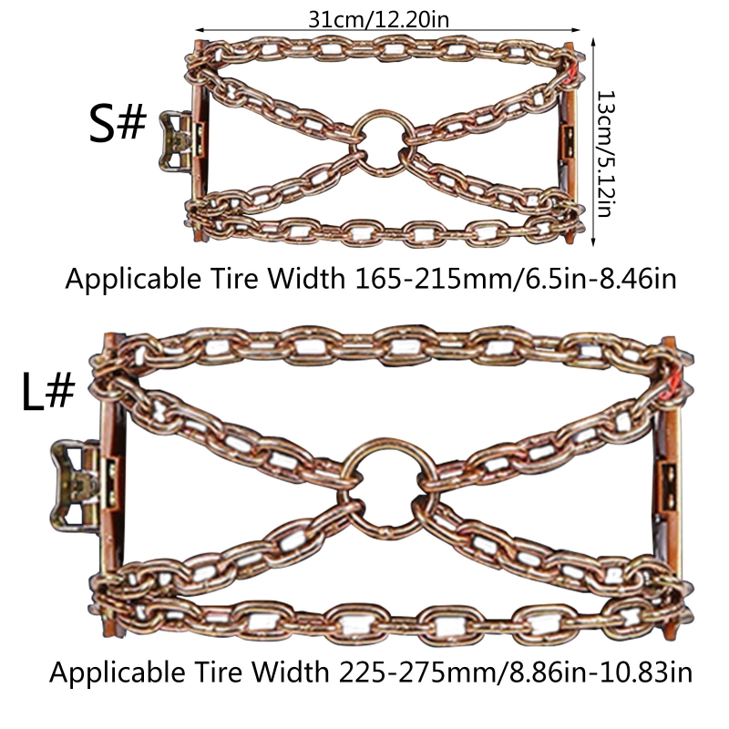 Car Tyre Winter Roadway Anti-skid Chain Snow Ice Road Adjustable Safety Chains