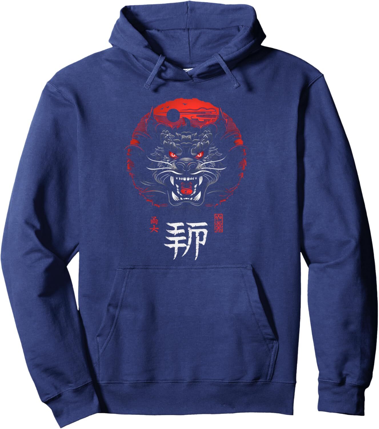 Hoodie for Mens Womens Dragon Head Japanese Symbol Sun Rising Graphic Tees Pullover Hoodie Graphic Hoodies sweatshirt cool