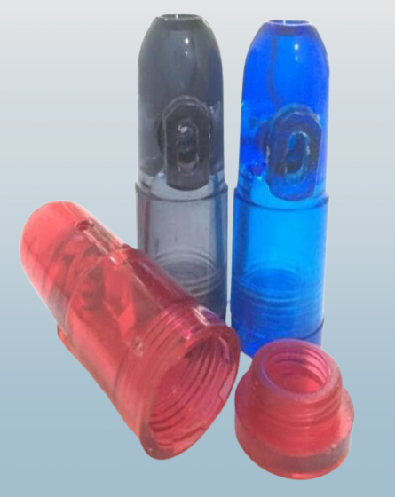 Snuff Dispenser Bullet Snorter Snuff Rocket Sniff Dispenser Snuff Snorter and Plastic Bottle Snorter Dispenser for Dabber Bubblers