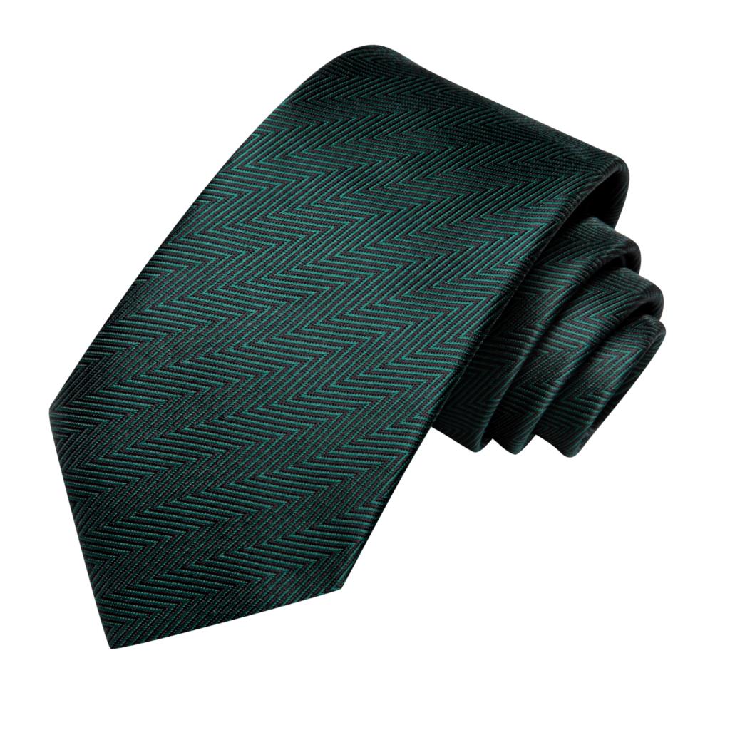 Green Solid Tie For Men New Elegant Mens Necktie Pocket Square Cufflinks Groom Wedding Accessory Hi Design Wholesale 5