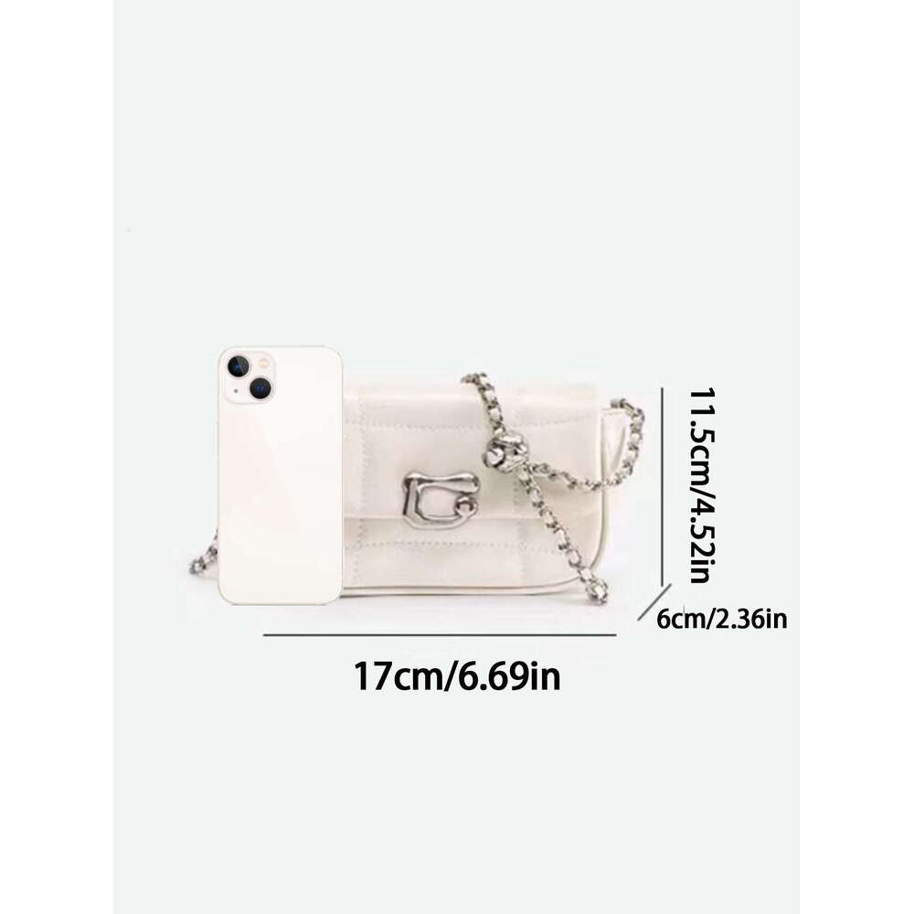 2024 new fashion sier niche design chain underarm shoulder senior texture crossbody women's bag