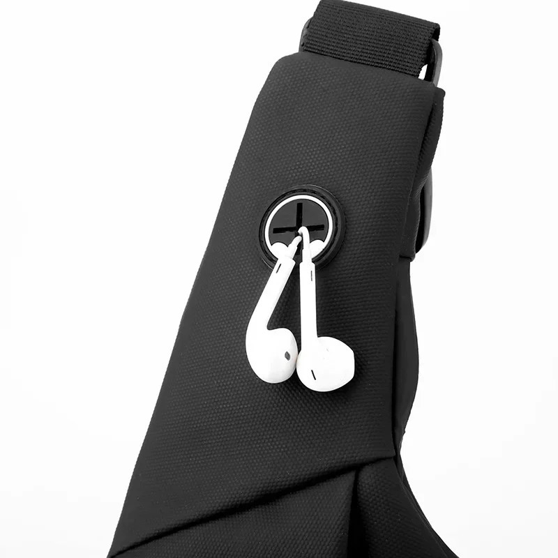 Mens Shoulder Bag Waterproof USB Oxford Crossbody Sling Multifunction Short Travel Messenger Chest Pack for Male Handbags 241111