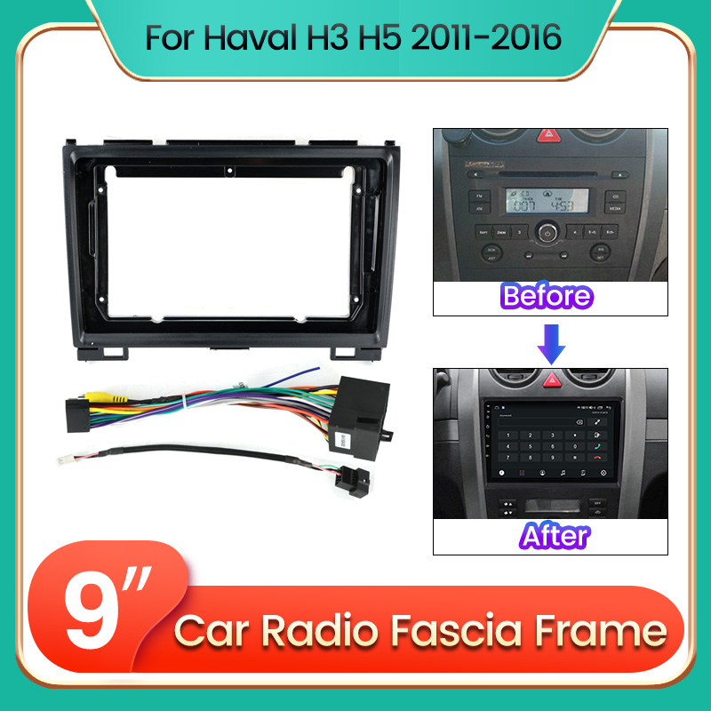 Android Car Radio Stereo Multimedia Player Dashboard Panel Frame Power Cable For Great Wall Hover Haval H3 H5 2011-2016 e2834