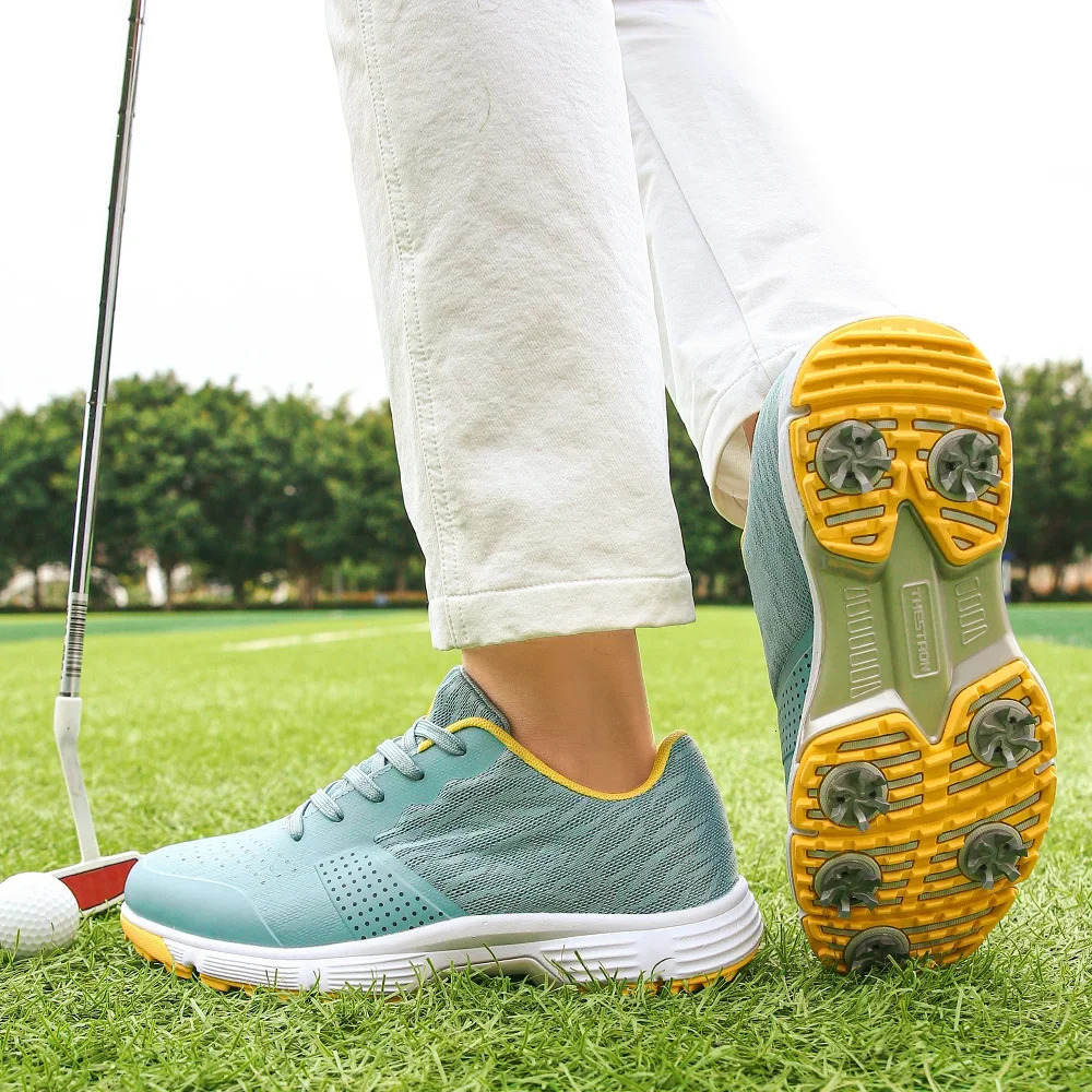 Men Spikes Golf Shoes Professional Sneakers Comfortable Walking Footwears for Golfers 241112
