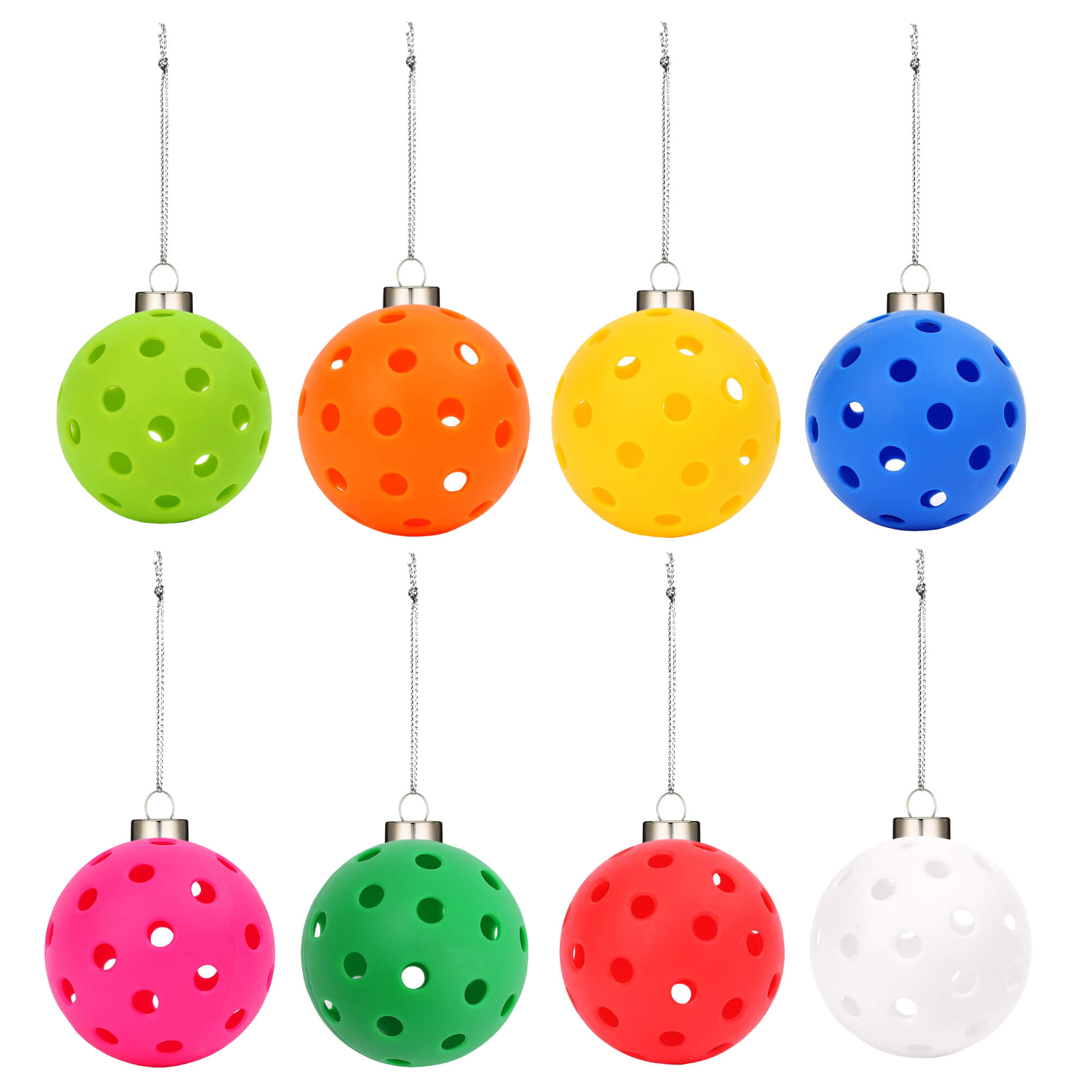 Pickleball Pendant Ornament Set Stylish Unique Christmas Tree Hanging Ornaments for Party Birthday Gifts Handbag Backpack Wallets