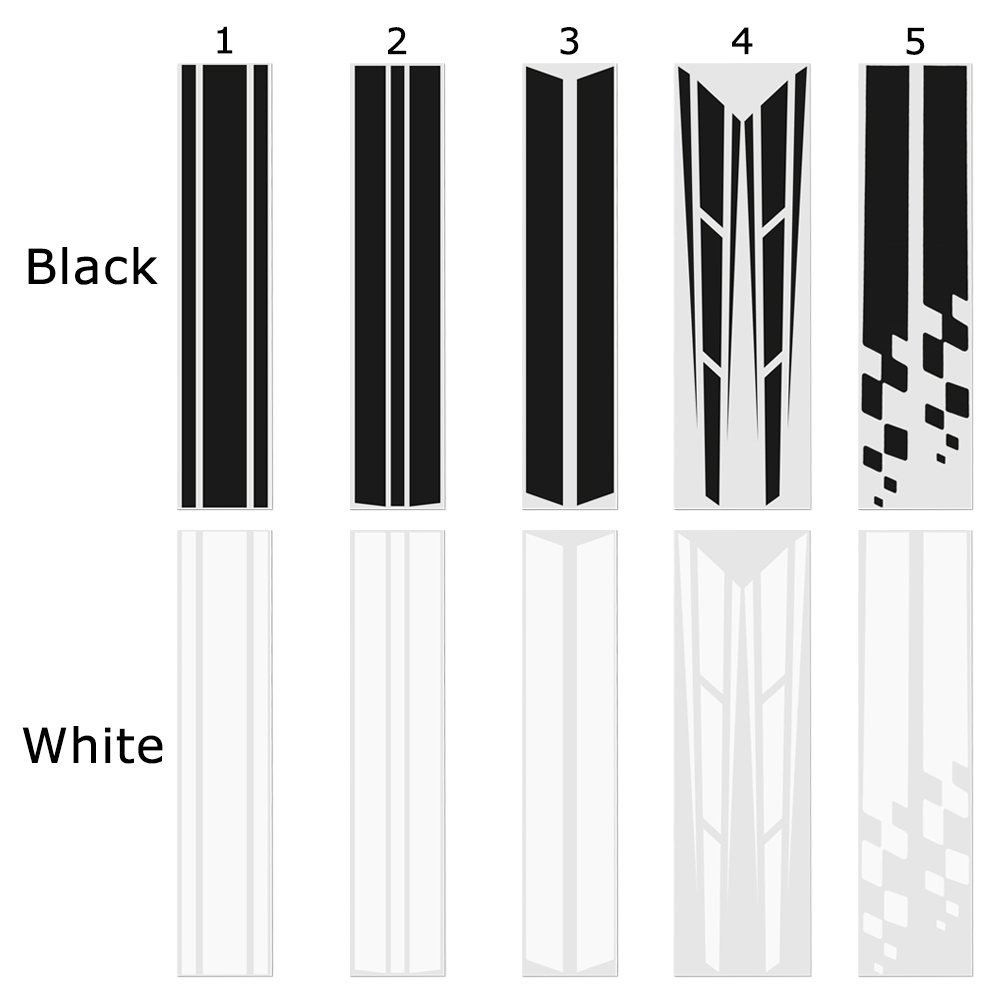 Car-Styling Decal Sports Style Sticker Vinyl Material Hood Stickers Reflective Effect Car Head Decor Exterior Accessories
