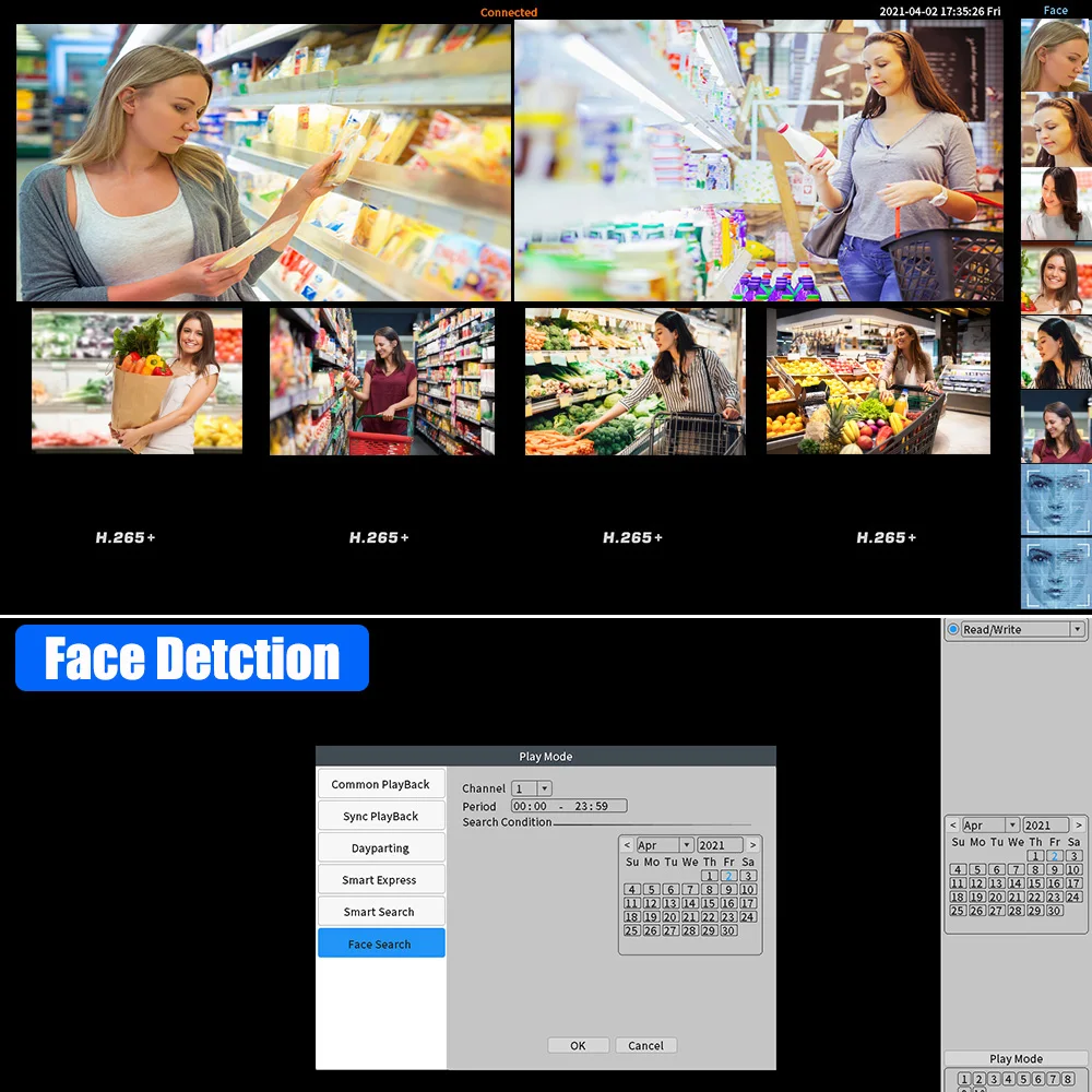 UCAMERA H.265 3MP 5MP 8MP 4K HD 8CH Mini Wifi NVR Xmeye iCsee Wifi camera For CCTV Security Wifi Kit 2.5CH HDD TF Card Slot