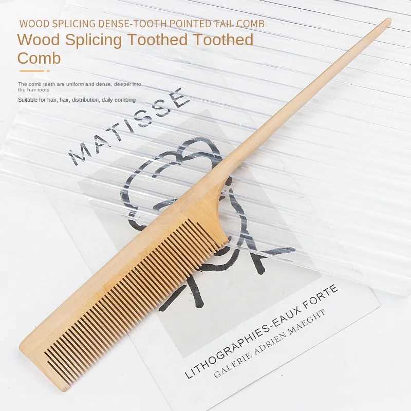 Bamboo and wood comb anti-static smooth scalp massage bamboo and wood comb hair styling wood comb W241112